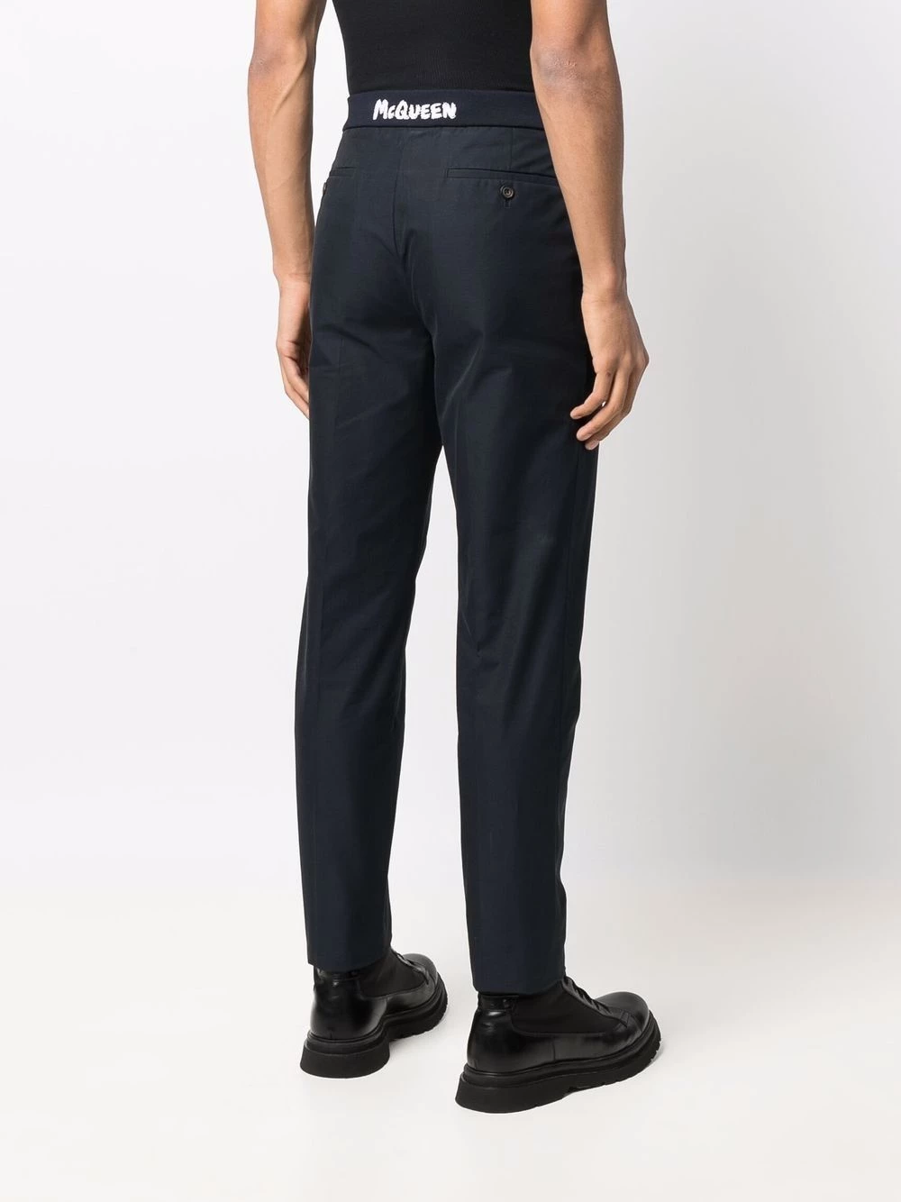 Best deal ๐ Alexander McQueen Graffiti logo straight leg trousers โ 4 Alexander McQueen graffiti logo straight leg trousers