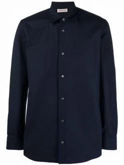 Alexander McQueen logo-print long-sleeve shirt