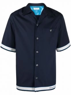 Alexander McQueen logo-trim shirt