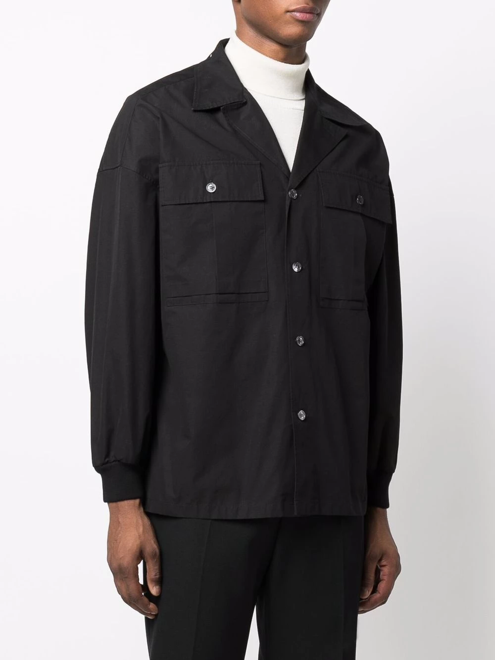 Cheapest ๐ฅฐ Alexander McQueen Logo print drawstring ๐ shirt jacket ๐ 4 Alexander McQueen logo-print drawstring shirt jacket