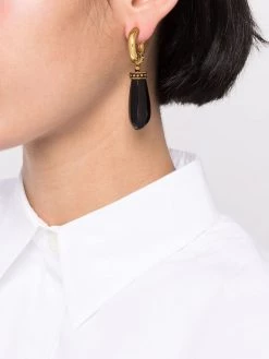 Alexander McQueen dangle stone-embellished earrings