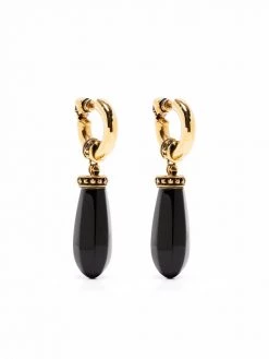 Alexander McQueen dangle stone-embellished earrings