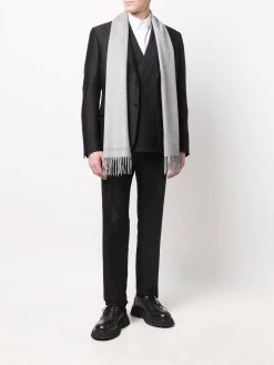 Alexander McQueen fringed cashmere scarf