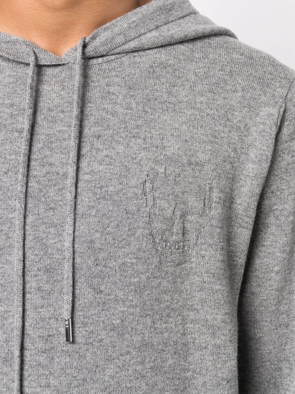 Best Pirce ๐ Alexander McQueen Intarsia skull cashmere hoodie ๐งจ 5 Alexander McQueen intarsia skull cashmere hoodie