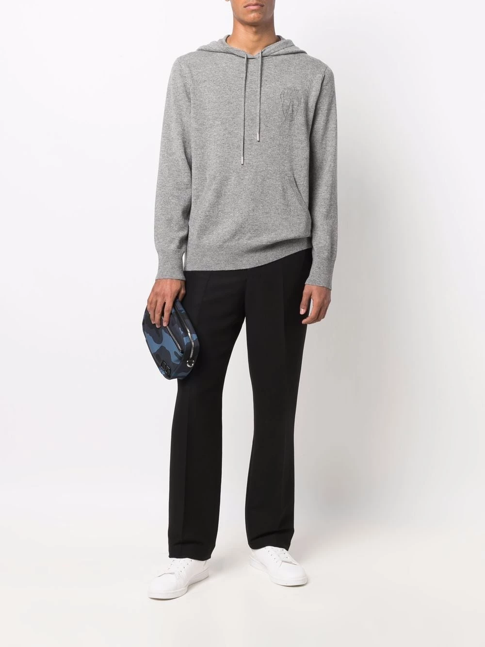 Best Pirce ๐ Alexander McQueen Intarsia skull cashmere hoodie ๐งจ 2 Alexander McQueen intarsia skull cashmere hoodie