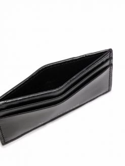 Alexander McQueen embossed logo leather cardholder