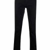 Alexander McQueen embroidered-logo straight-leg jeans