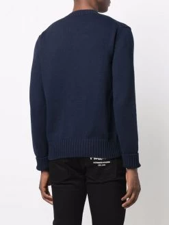 Alexander McQueen intarsia-knit cotton jumper