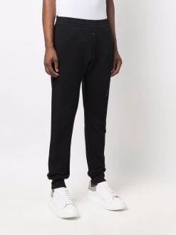 Alexander McQueen logo-print cotton track trousers