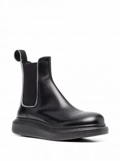 Alexander McQueen Chelsea leather boots