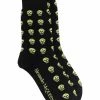 Alexander McQueen skull embroidered socks