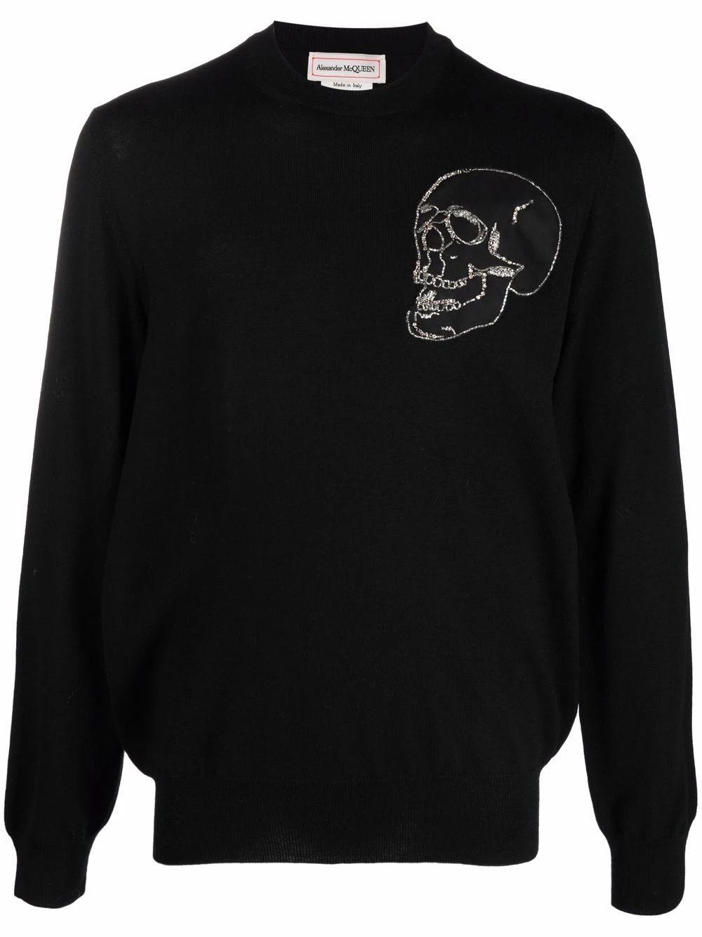 Buy ๐ Alexander McQueen Skull print crew neck sweatshirt ๐ฅฐ 1 Alexander McQueen skull-print crew neck sweatshirt