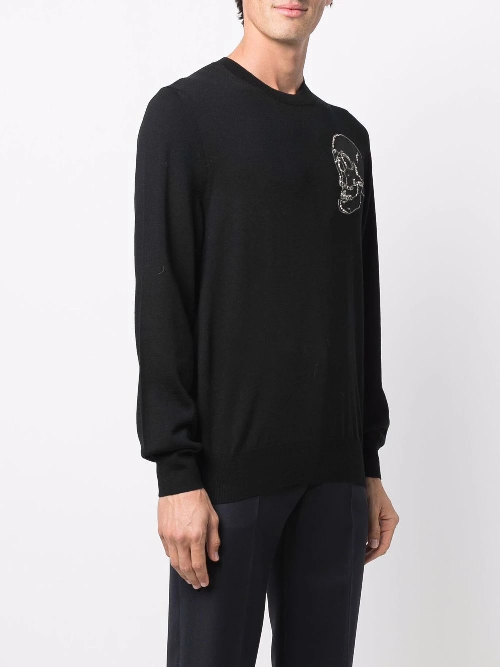 Buy ๐ Alexander McQueen Skull print crew neck sweatshirt ๐ฅฐ 3 Alexander McQueen skull-print crew neck sweatshirt