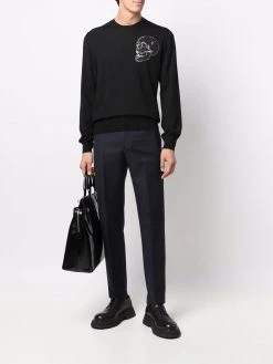 Alexander McQueen skull-print crew neck sweatshirt