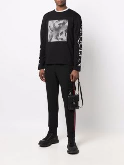 Alexander McQueen graphic-print crew neck sweatshirt