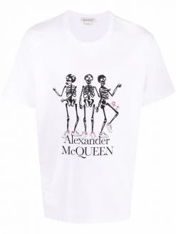 Alexander McQueen skeleton-print short-sleeved T-shirt