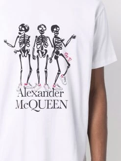 Alexander McQueen skeleton-print short-sleeved T-shirt