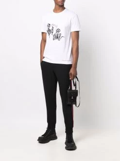Alexander McQueen skeleton logo-print T-shirt