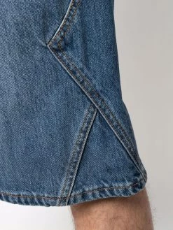 Alexander McQueen mid-rise knee-length denim shorts