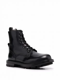 Alexander McQueen polished lace-up boots