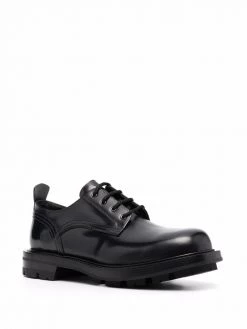 Alexander McQueen Derby leather shoes