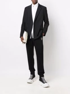 Alexander McQueen sequin-embellished skull trackpants