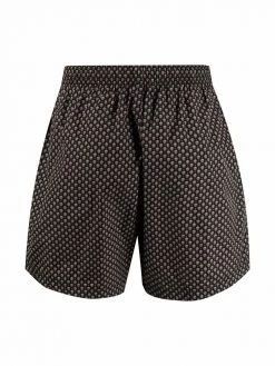 Alexander McQueen skull embroidered swim shorts