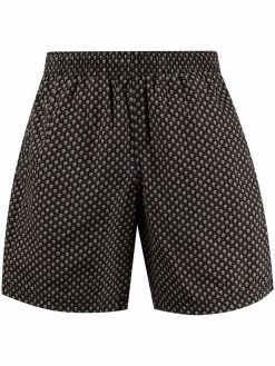 Alexander McQueen skull embroidered swim shorts