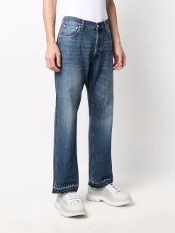 Alexander McQueen mid-rise wide-leg jeans