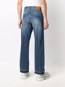 Alexander McQueen mid-rise wide-leg jeans