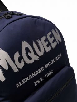 Alexander McQueen Metropolitan logo-print backpack