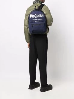 Alexander McQueen Metropolitan logo-print backpack