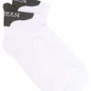 Alexander McQueen logo print ankle socks