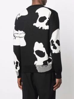 Alexander McQueen skull-print crew neck jumper