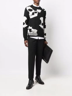 Alexander McQueen skull-print crew neck jumper