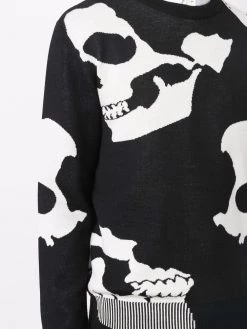 Alexander McQueen skull-print crew neck jumper
