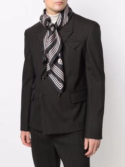 Alexander McQueen skull-motif silk scarf