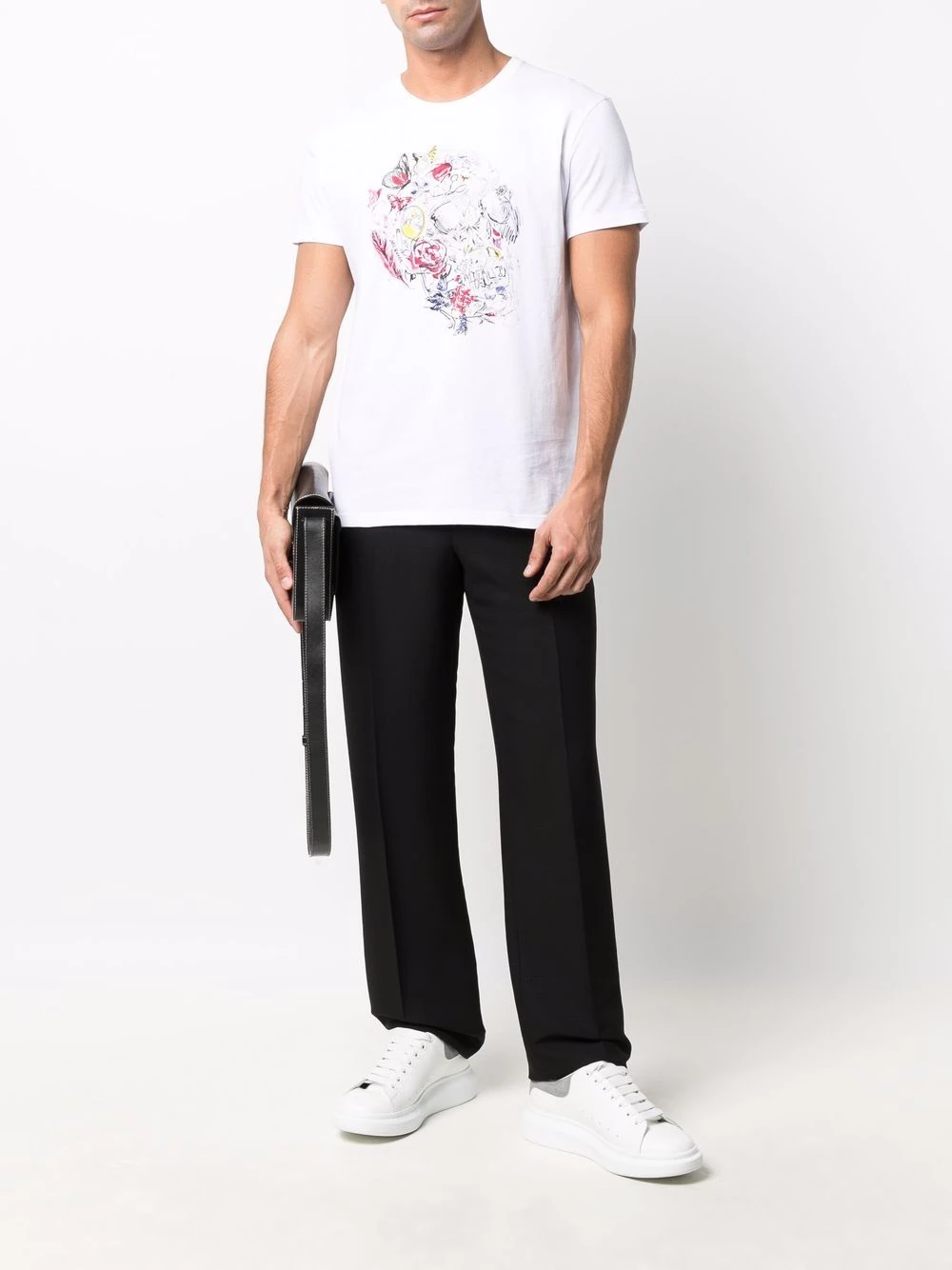 Best deal โ๏ธ Alexander McQueen Doodle Skull print T ๐ shirt ๐ 2 Alexander McQueen Doodle Skull-print T-shirt