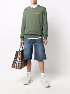 Alexander McQueen logo patch crew-neck sweatshirt