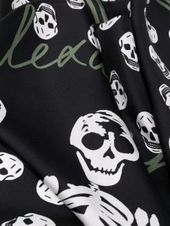 Alexander McQueen Skeleton Biker Skull silk scarf