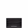 Alexander McQueen crocodile-effect leather cardholder