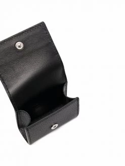 Alexander McQueen logo-lettering leather earpods case