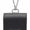Alexander McQueen logo-lettering leather earpods case