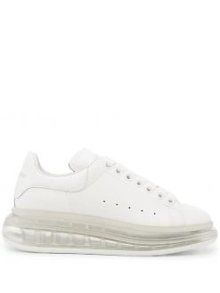 Alexander McQueen clear sole leather sneakers