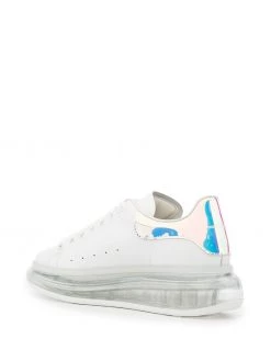 Alexander McQueen metallic-counter transparent sole sneakers