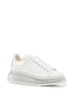 Alexander McQueen metallic-counter transparent sole sneakers