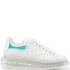 Alexander McQueen metallic-counter transparent sole sneakers