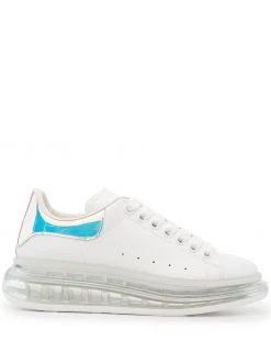 Alexander McQueen metallic-counter transparent sole sneakers
