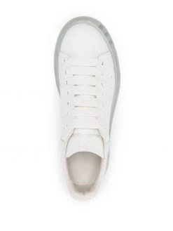 Alexander McQueen metallic-counter transparent sole sneakers