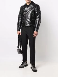 Alexander McQueen zip-up leather jacket